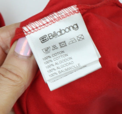 Mens UK Size XS Billabong Red  T-Shirt