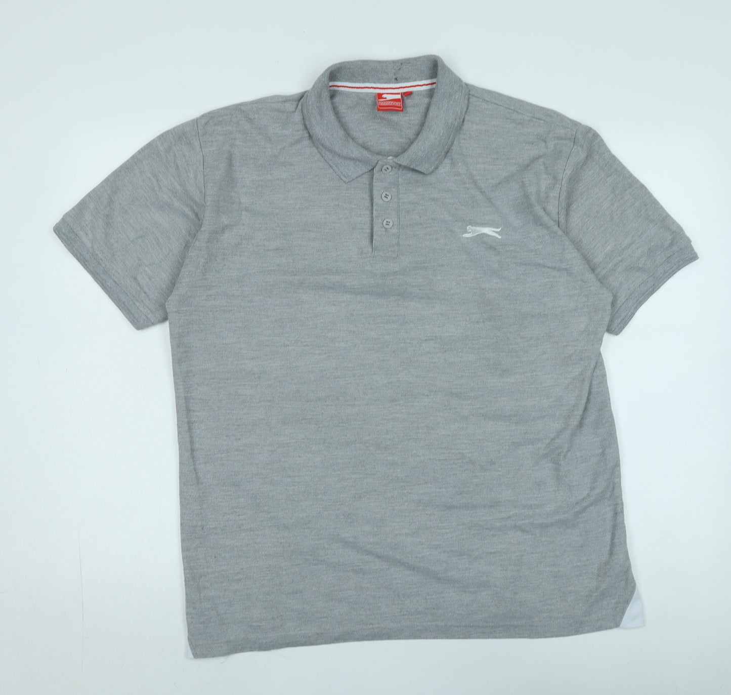 Slazenger Men's Grey XL Polo Shirt, Casual Comfort