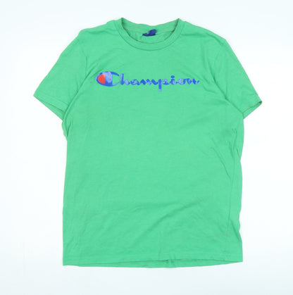 Mens UK Size M Champion Green  T-Shirt