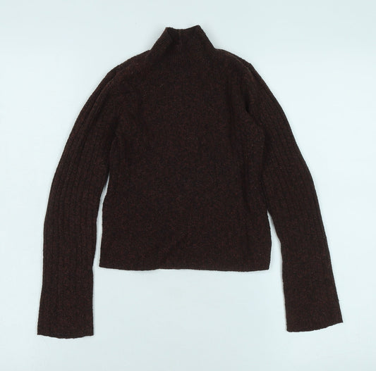 Womens UK Size XS BDG Brown Pullover Jumper