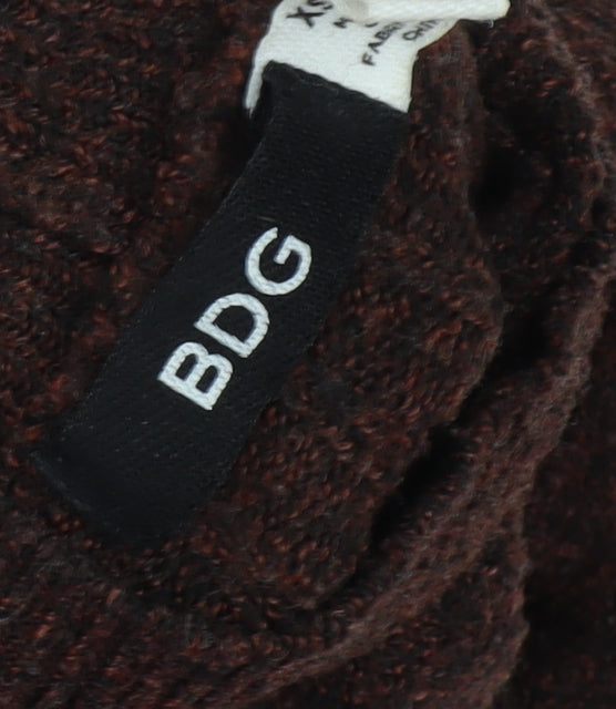 Womens UK Size XS BDG Brown Pullover Jumper