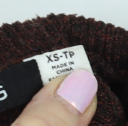 Womens UK Size XS BDG Brown Pullover Jumper