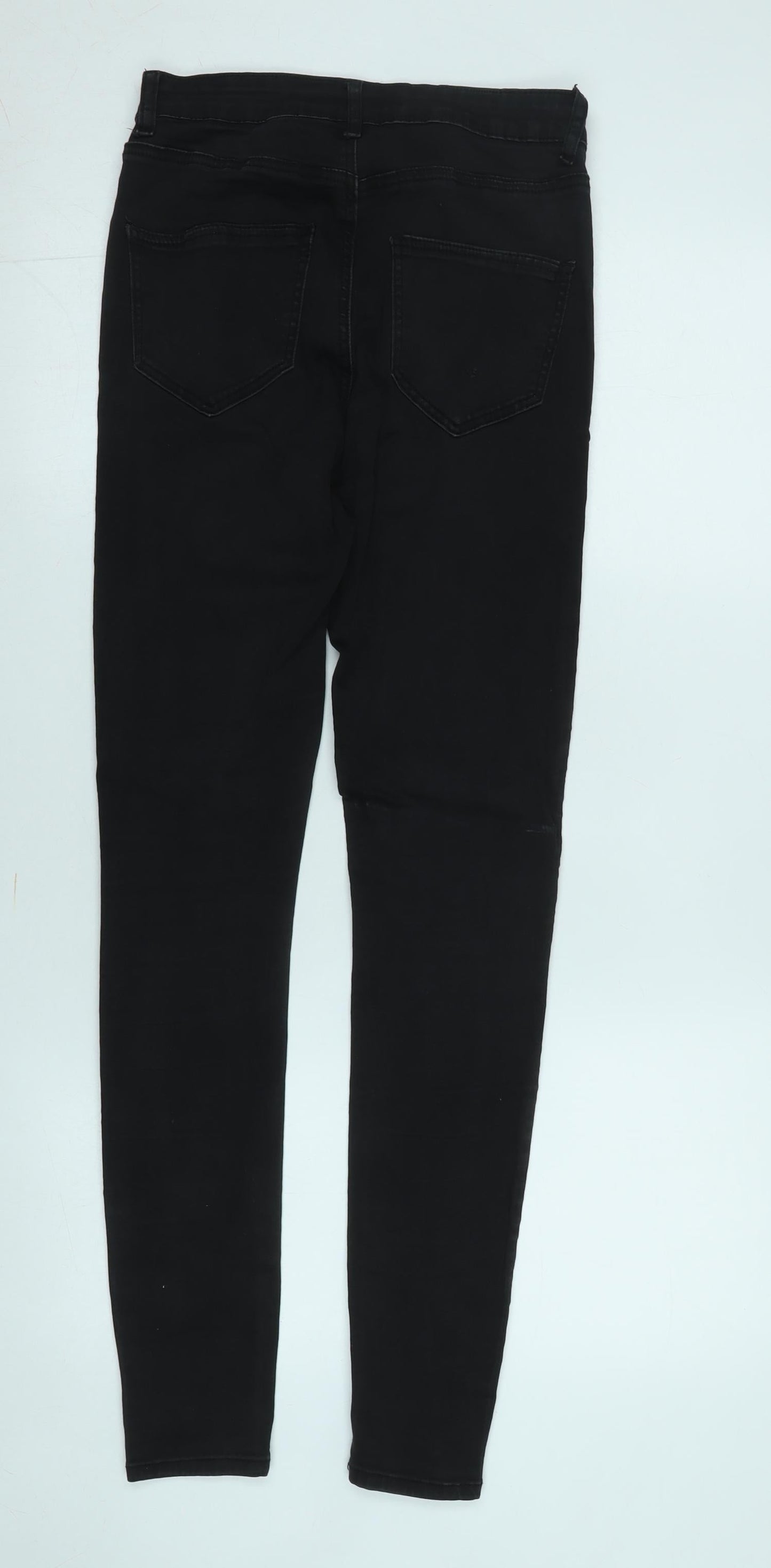 Womens UK Size 2 FB Sister Slim Fit Skinny Black Jeans
