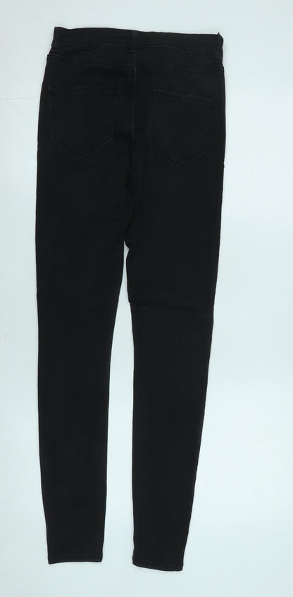 Womens UK Size 2 FB Sister Slim Fit Skinny Black Jeans