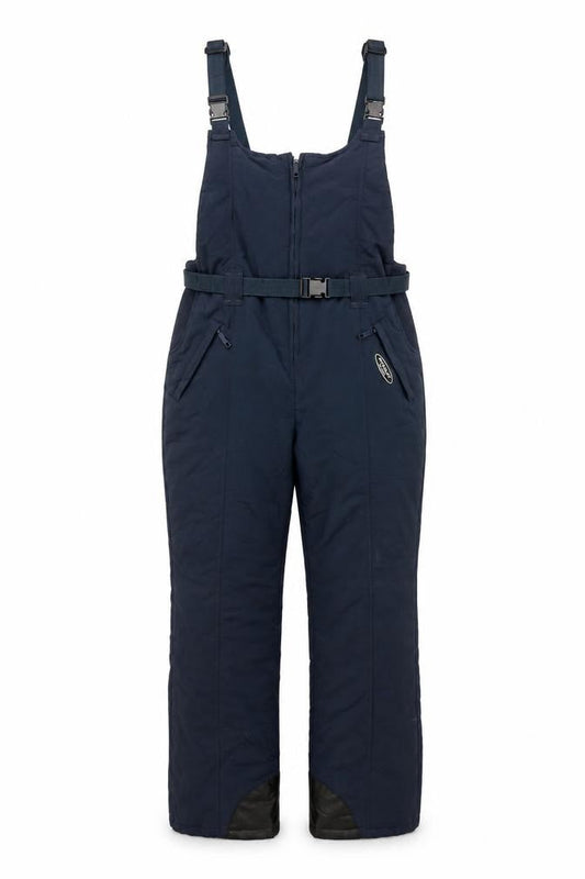 Front view of Donnay unisex blue dungaree, size 6, nylon winter