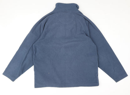 Mens UK Size M CS Active Blue 1/4 Zip Sweatshirt