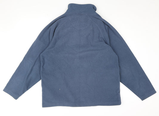 Mens UK Size M CS Active Blue 1/4 Zip Sweatshirt