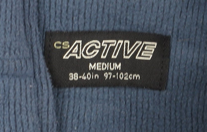 Mens UK Size M CS Active Blue 1/4 Zip Sweatshirt