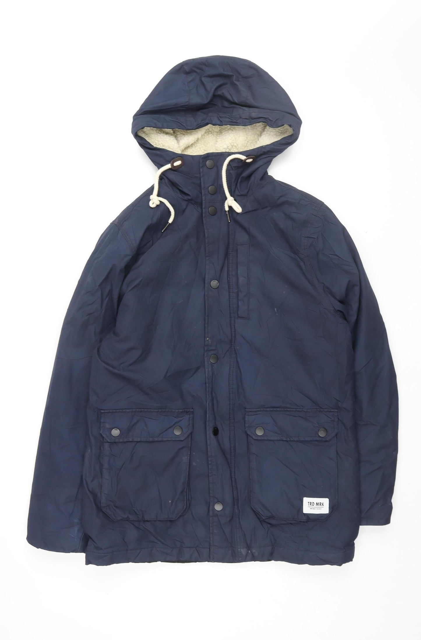 Mens UK Size S Divided Blue Hooded