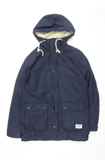 Mens UK Size S Divided Blue Hooded