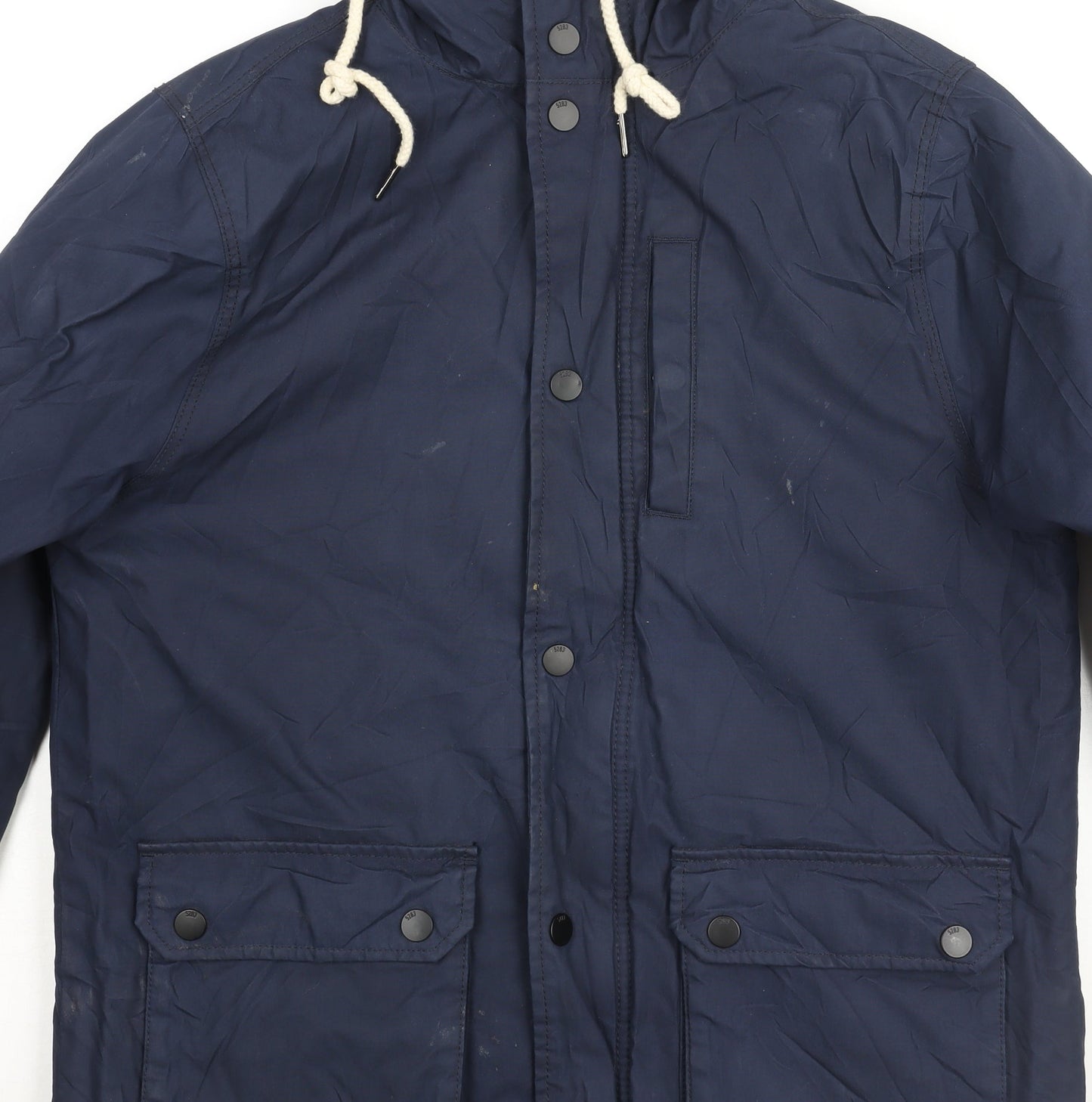 Mens UK Size S Divided Blue Hooded