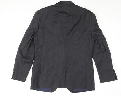 Mens UK Size 42 New & Lingwood Regular Grey Suit 2 Piece