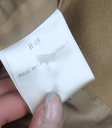 Mens UK Size UK 20 Charles Tyrwhitt Beige Overcoat
