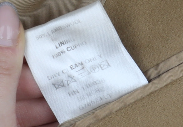 Mens UK Size UK 20 Charles Tyrwhitt Beige Overcoat