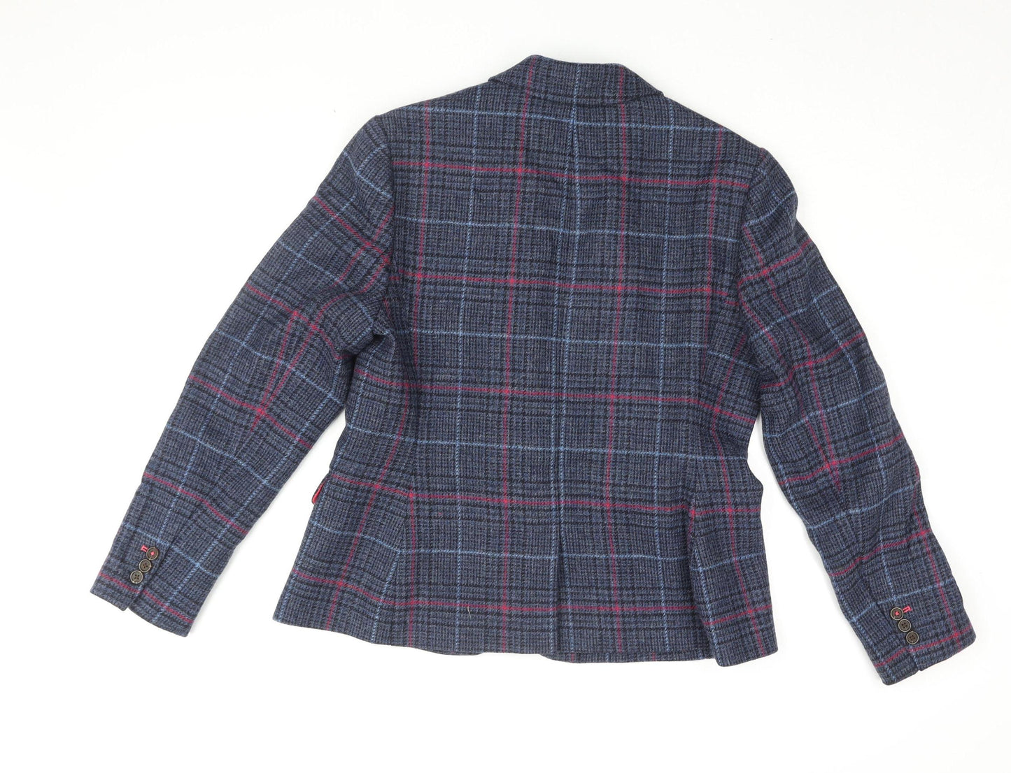 Marks and Spencer Women's Plaid Wool Blazer Size 14