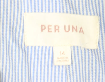 Marks and Spencer Women's Plaid Wool Blazer Size 14