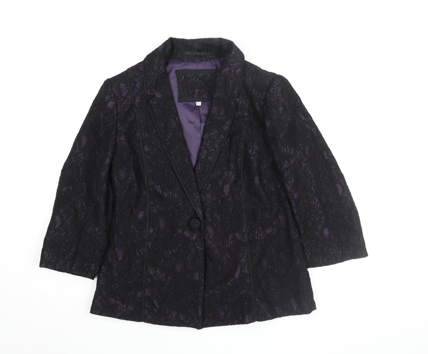 Marks and Spencer Women's Black Lace Jacket Size 10