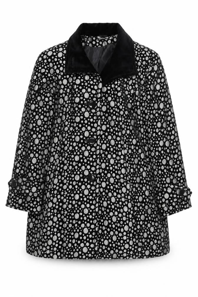 Womens UK Size S Roman Black Overcoat