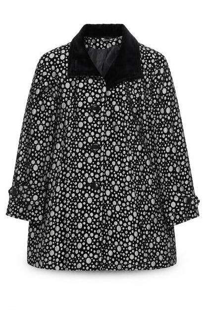 Womens UK Size S Roman Black Overcoat