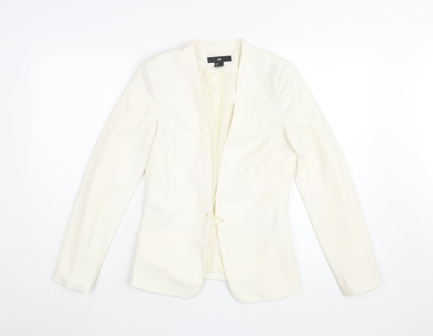 H&M Women's Ivory Blazer, Size 4, Modern Casual