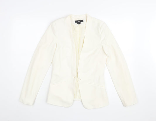 H&M Women's Ivory Blazer, Size 4, Modern Casual