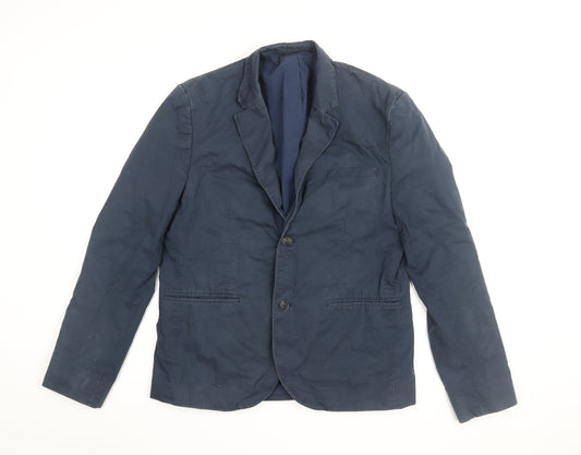 Mens UK Size 40 Topman Blue Basic Jacket