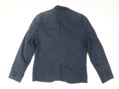 Mens UK Size 40 Topman Blue Basic Jacket