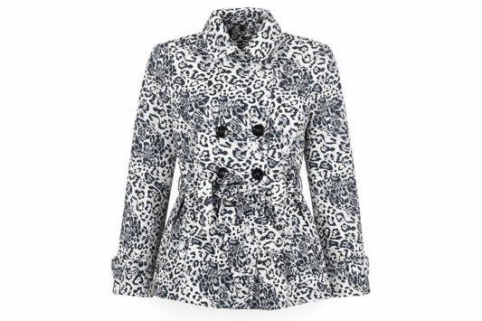 Womens UK Size 12 Internacionale Multicoloured Pea Coat