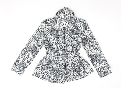 Womens UK Size 12 Internacionale Multicoloured Pea Coat