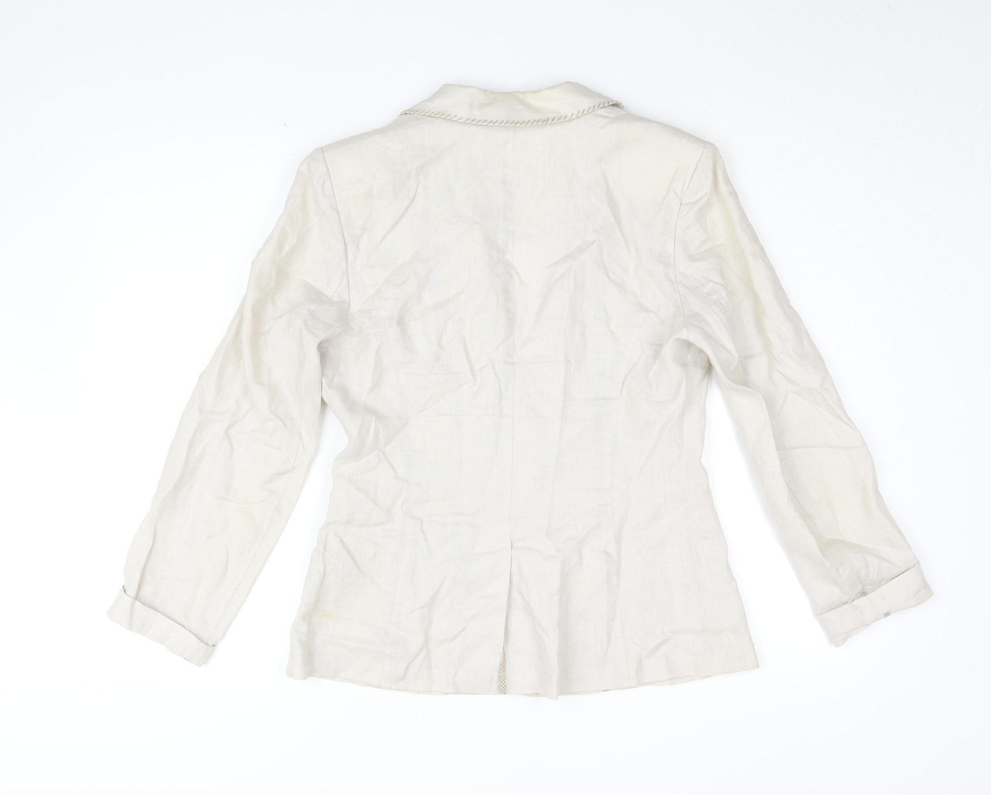 Womens UK Size 10 Per Una Ivory Basic Jacket