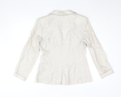 Womens UK Size 10 Per Una Ivory Basic Jacket