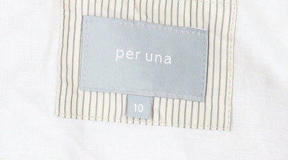 Womens UK Size 10 Per Una Ivory Basic Jacket