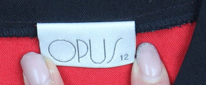 Opus Women's Red Cropped Jacket Size 12