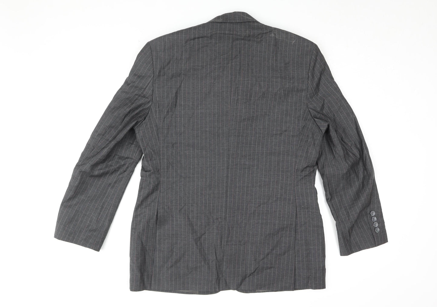 Hacoupian Men's Grey Wool Suit Jacket 50 Classic