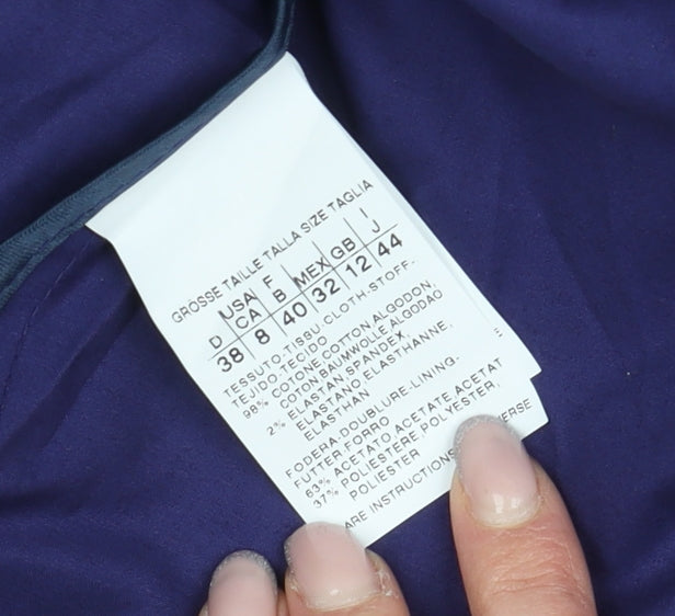 Marella Women's Blue Blazer Size 12 Classic Twill