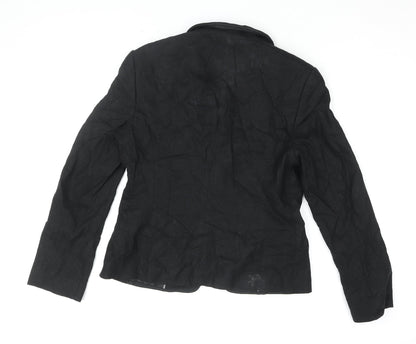 Marks & Spencer Women's Black Linen Blazer Size 12