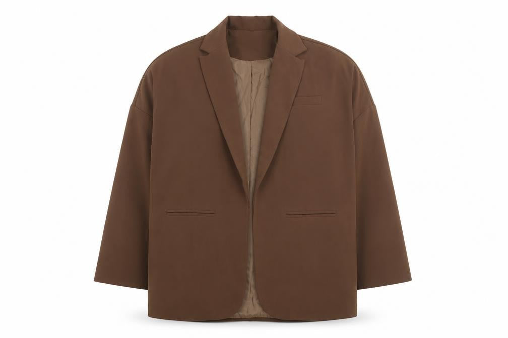 Womens UK Size 6 PRETTYLITTLETHING Regular Brown Blazer