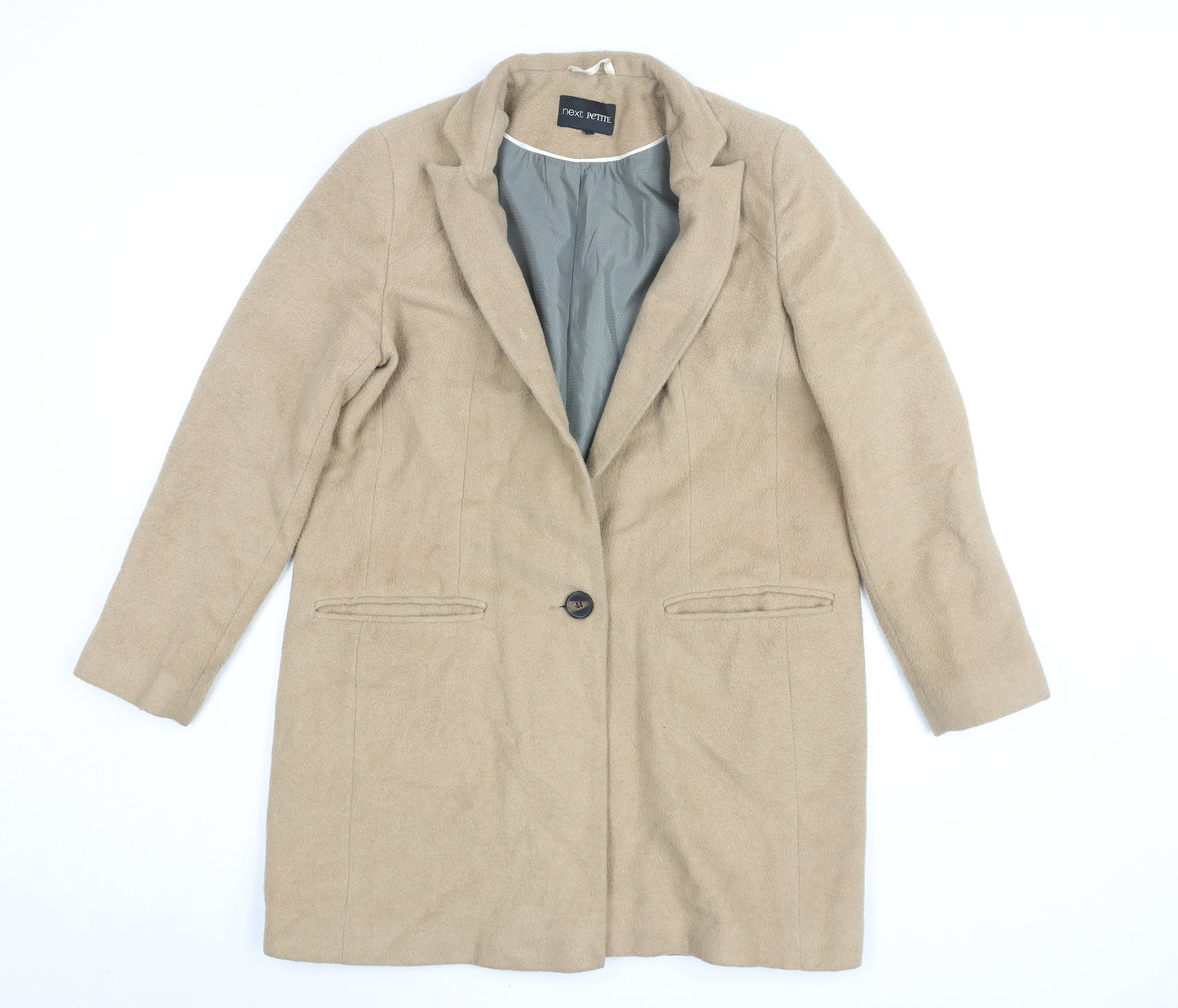 Womens UK Size 12 NEXT Beige Overcoat