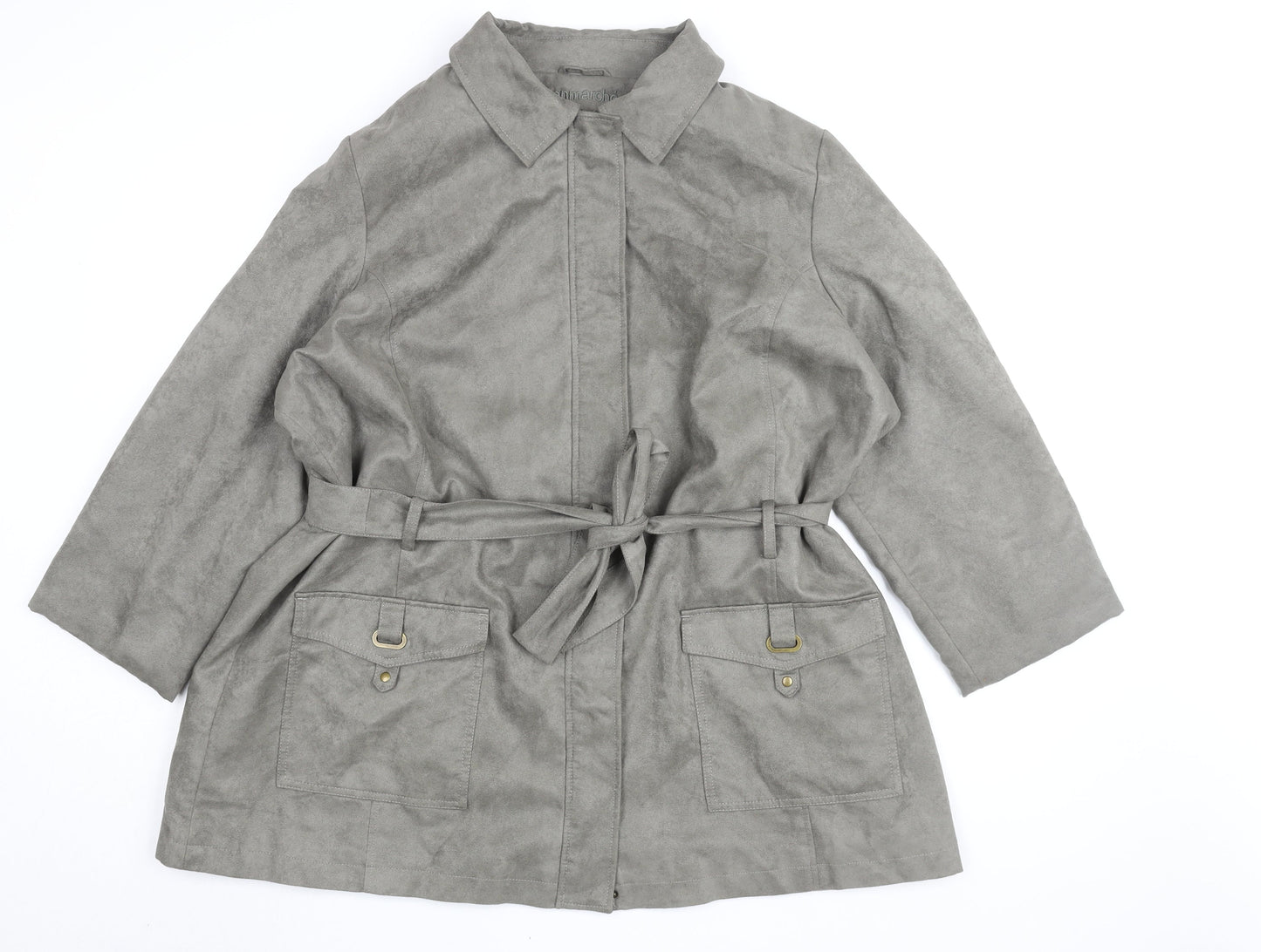 Womens UK Size XL Bonmarché Grey Basic Jacket