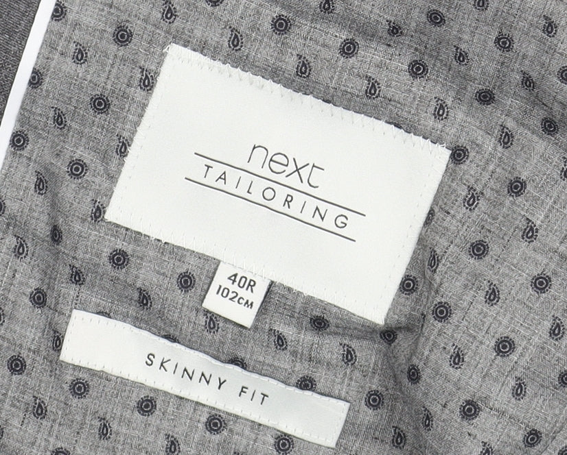 Mens UK Size 40 NEXT Regular Grey Suit Jacket