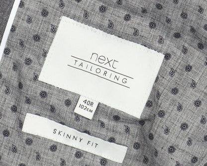 Mens UK Size 40 NEXT Regular Grey Suit Jacket