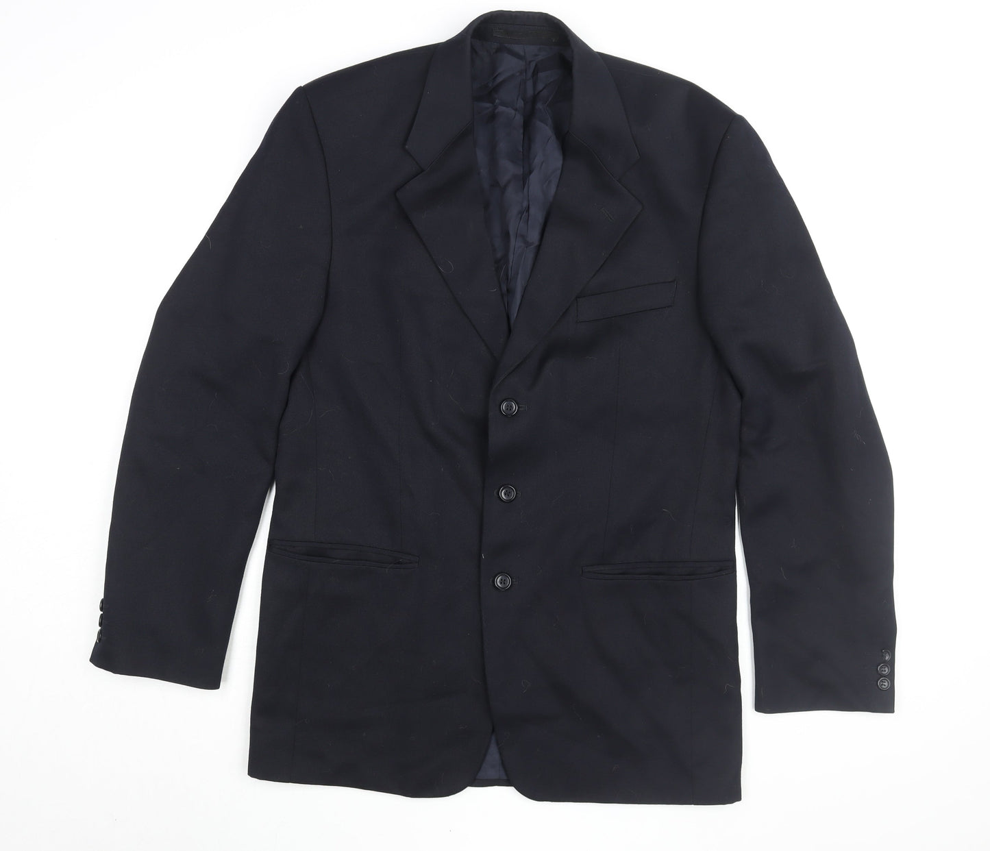 Mens UK Size 40 Burton Menswear Regular Black Suit Jacket