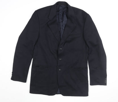 Mens UK Size 40 Burton Menswear Regular Black Suit Jacket
