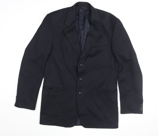 Mens UK Size 40 Burton Menswear Regular Black Suit Jacket