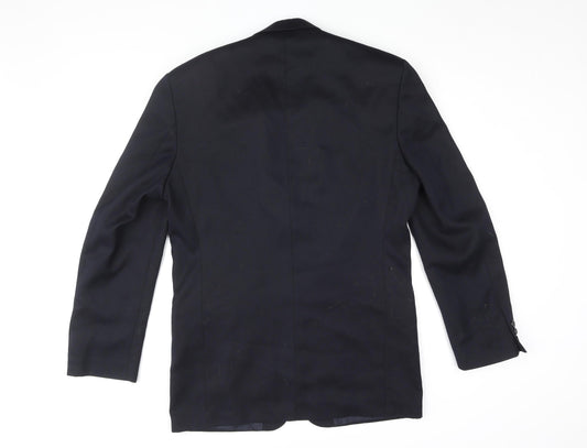 Mens UK Size 40 Burton Menswear Regular Black Suit Jacket