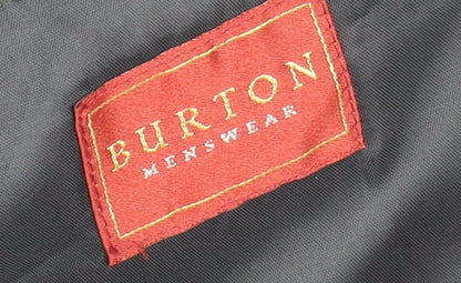 Mens UK Size 40 Burton Menswear Regular Black Suit Jacket