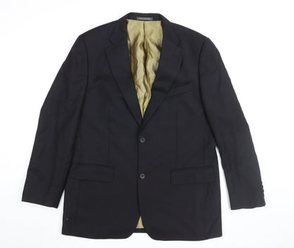 Mens UK Size 42 Greenwoods Regular Black Suit Jacket