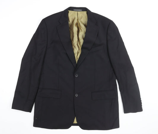 Mens UK Size 42 Greenwoods Regular Black Suit Jacket