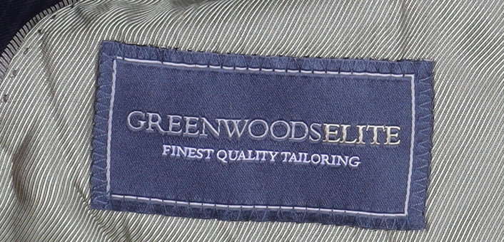 Mens UK Size 42 Greenwoods Regular Black Suit Jacket