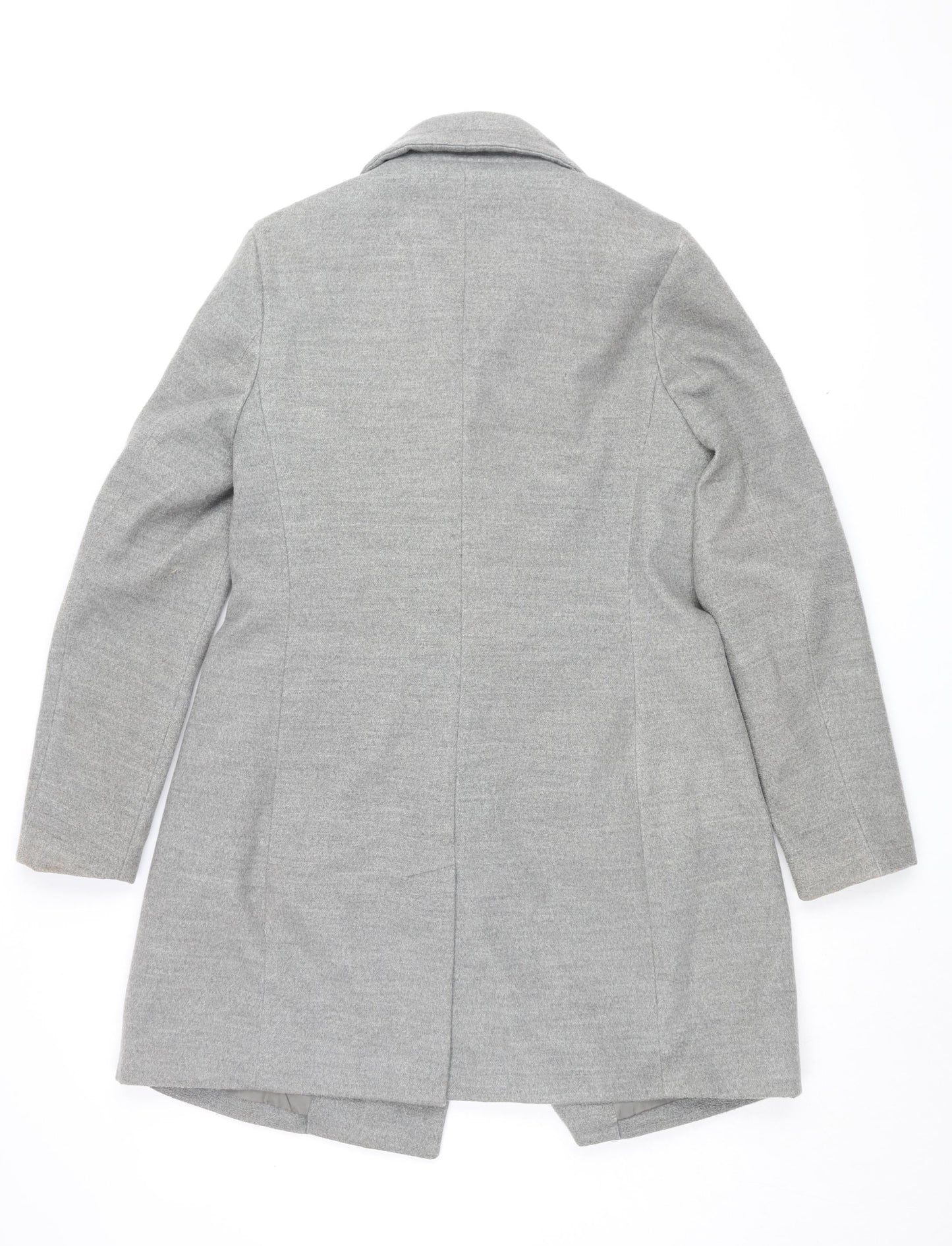 Womens UK Size 12 New Look Grey Pea Coat